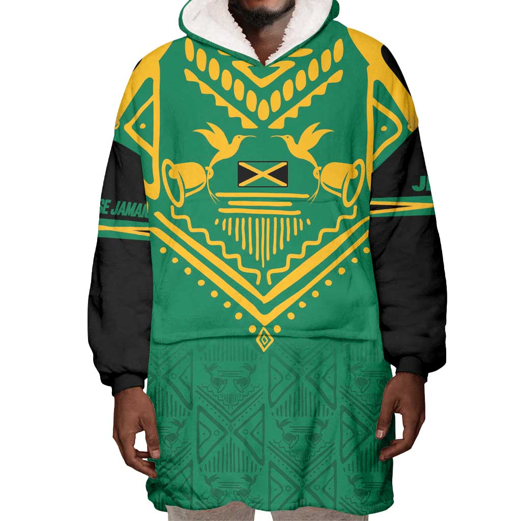 JLP Choose Jamaica Wearable Blanket Hoodie - African Pride