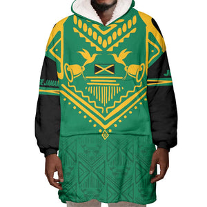 JLP Choose Jamaica Wearable Blanket Hoodie - African Pride