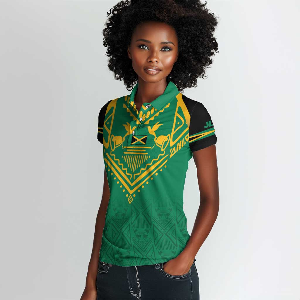 JLP Choose Jamaica Women Polo Shirt - African Pride