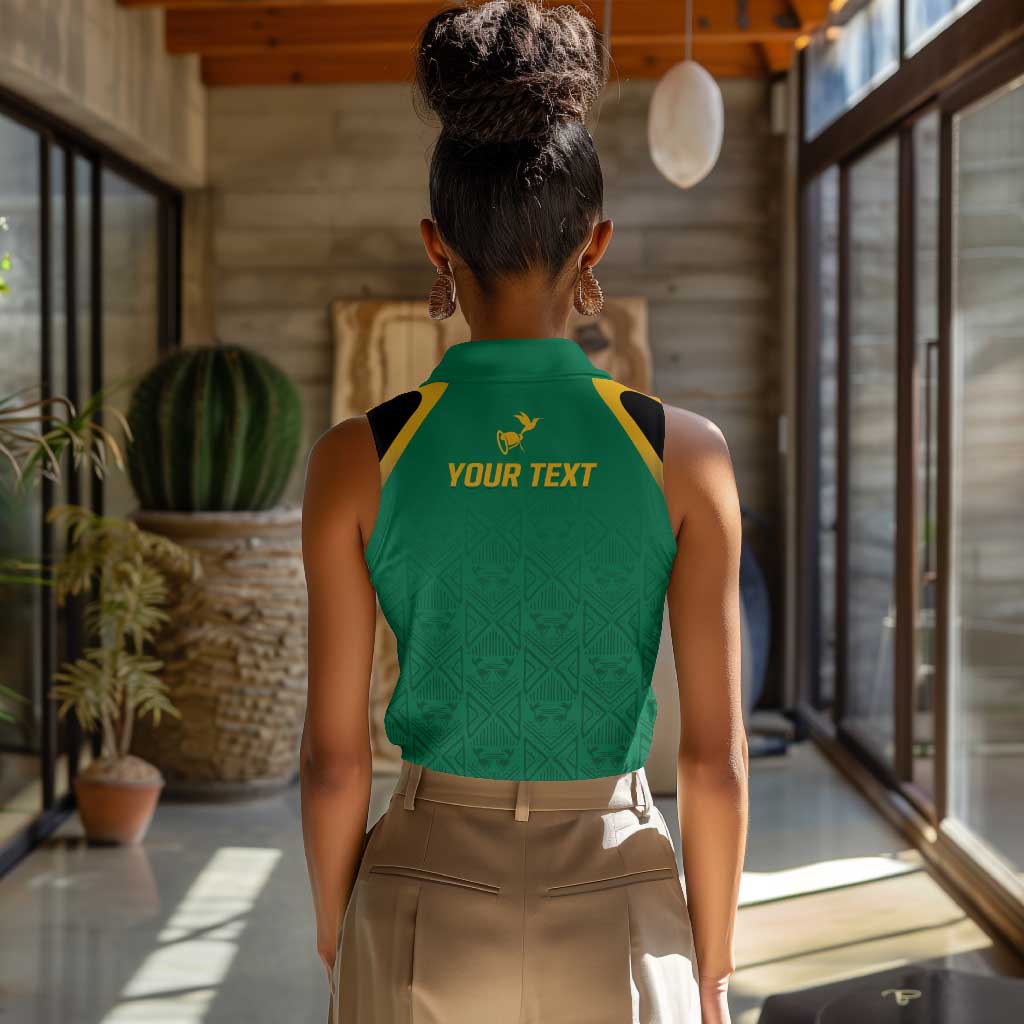 JLP Choose Jamaica Women Sleeveless Polo Shirt - African Pride