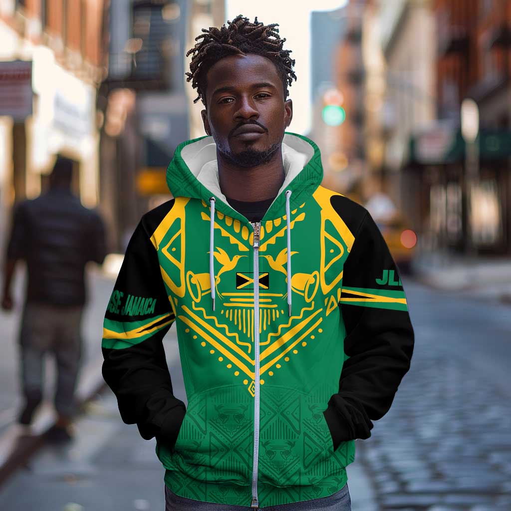 JLP Choose Jamaica Zip Hoodie - African Pride