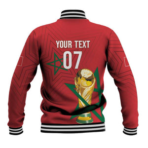 Morocco Football WC2026 Custom Baseball Jacket Atlas Lions - Conquer The World - African Pride