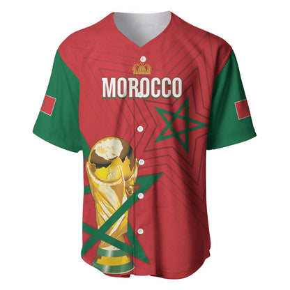 Morocco Football WC2026 Custom Baseball Jersey Atlas Lions - Conquer The World - African Pride