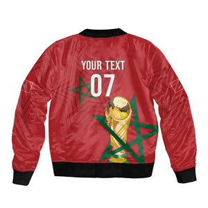 Morocco Football WC2026 Custom Bomber Jacket Atlas Lions - Conquer The World - African Pride