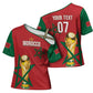 Morocco Football WC2026 Custom Cross Shoulder Shirt Atlas Lions - Conquer The World - African Pride