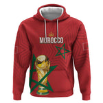 Morocco Football WC2026 Custom Hoodie Atlas Lions - Conquer The World - African Pride