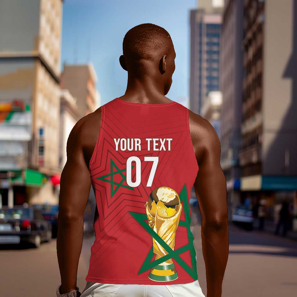 Morocco Football WC2026 Custom Men Tank Top Atlas Lions - Conquer The World - African Pride