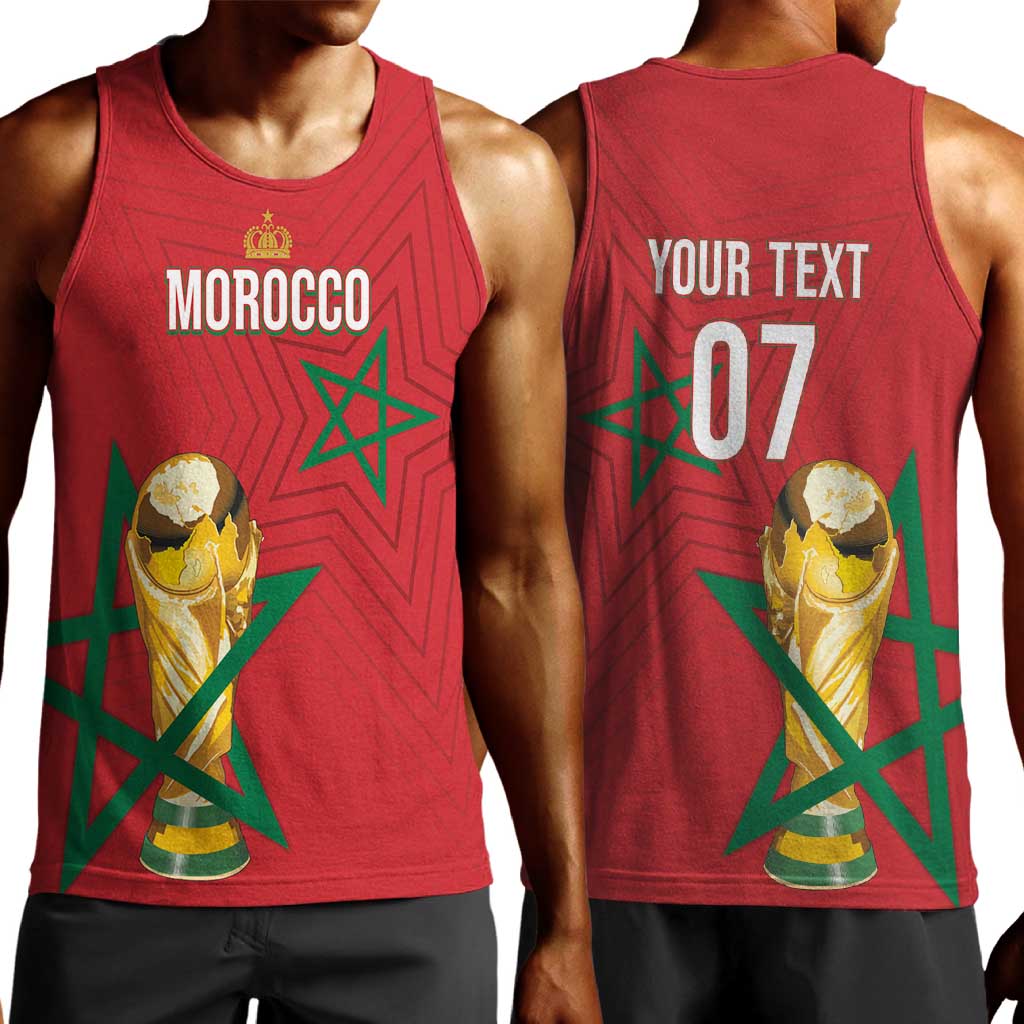 Morocco Football WC2026 Custom Men Tank Top Atlas Lions - Conquer The World - African Pride