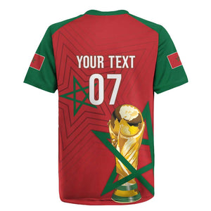 Morocco Football WC2026 Custom Rugby Jersey Atlas Lions - Conquer The World - African Pride