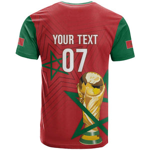 Morocco Football WC2026 Custom T shirt Atlas Lions - Conquer The World - African Pride