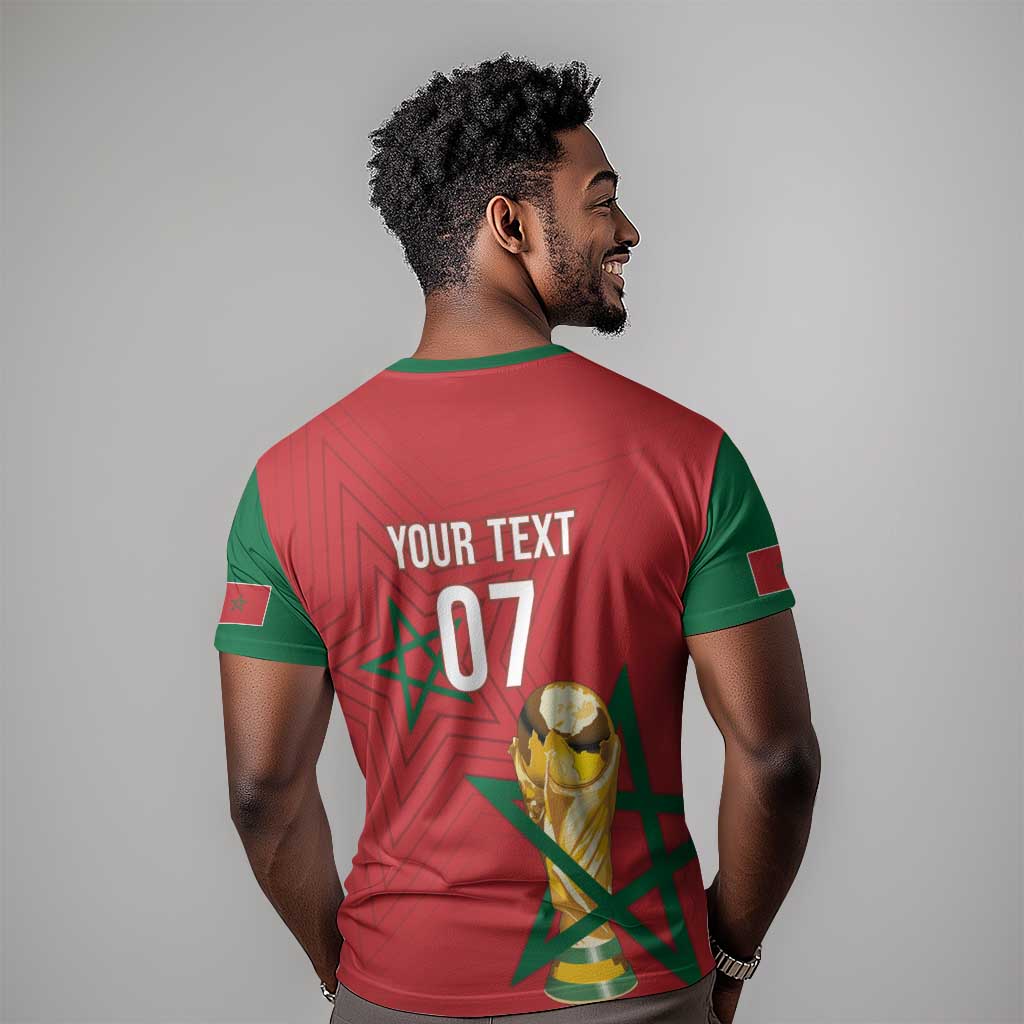 Morocco Football WC2026 Custom T shirt Atlas Lions - Conquer The World - African Pride