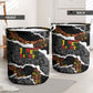 Juneteenth Freedom Day Grunge Ethnic Motif Laundry Basket Black History