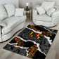 Juneteenth Freedom Day Grunge Ethnic Motif Area Rug Black History