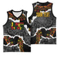 Juneteenth Freedom Day Personalized Grunge Ethnic Motif Basketball Jersey Black History
