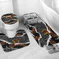 Juneteenth Freedom Day Grunge Ethnic Motif Bathroom Set Black History