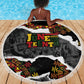 Juneteenth Freedom Day Grunge Ethnic Motif Beach Blanket Black History