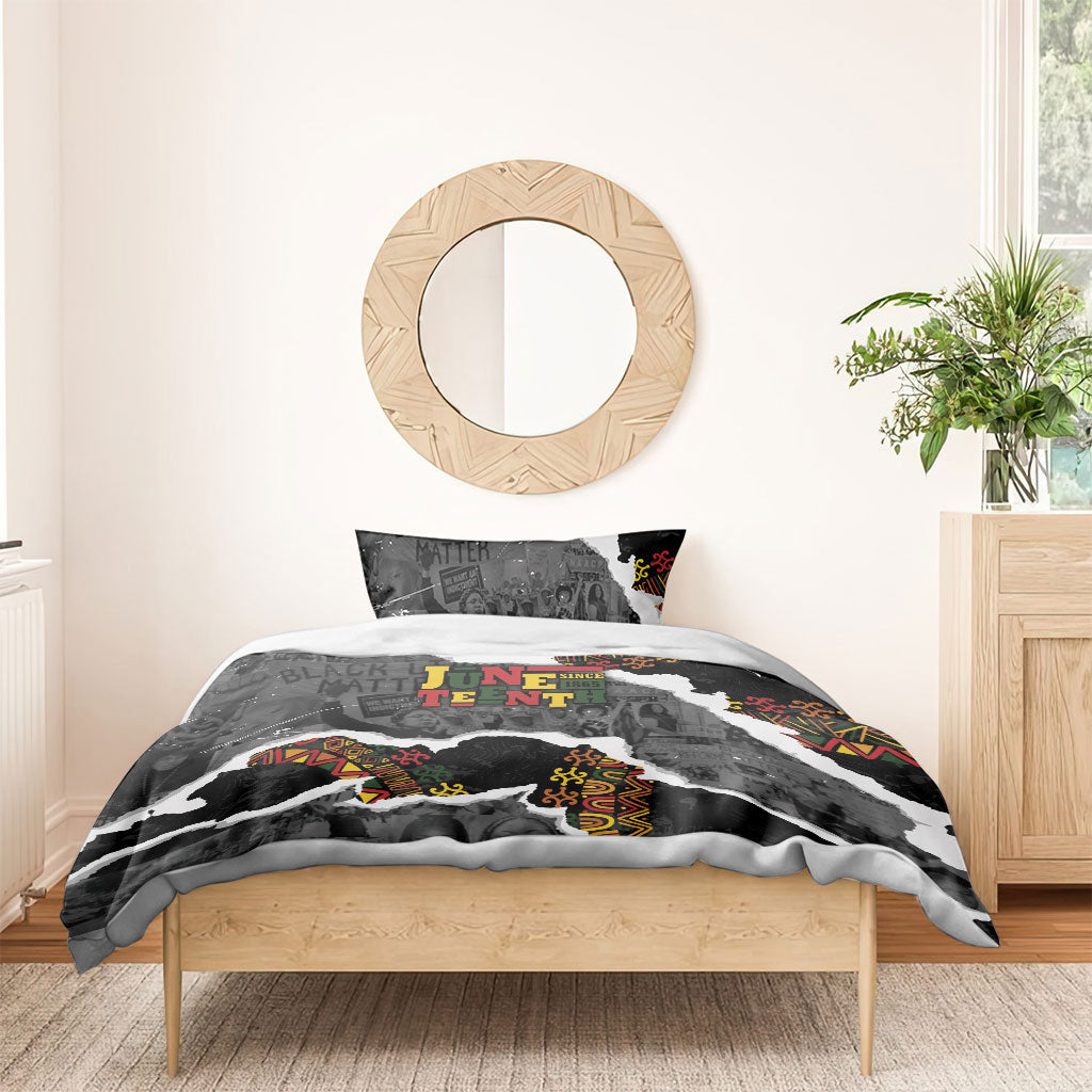 Juneteenth Freedom Day Grunge Ethnic Motif Bedding Set Black History