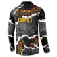 Juneteenth Freedom Day Personalized Grunge Ethnic Motif Button Sweatshirt Black History
