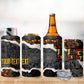 Juneteenth Freedom Day Personalized Grunge Ethnic Motif 4 in 1 Can Cooler Tumbler Black History