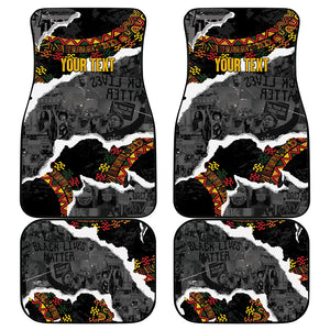 Juneteenth Freedom Day Personalized Grunge Ethnic Motif Car Mats Black History