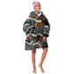Juneteenth Freedom Day Personalized Grunge Ethnic Motif Kid Wearable Blanket Hoodie Black History