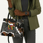 Juneteenth Freedom Day Grunge Ethnic Motif Leather Bag Black History