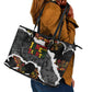 Juneteenth Freedom Day Grunge Ethnic Motif Leather Tote Bag Black History