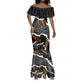 Juneteenth Freedom Day Personalized Grunge Ethnic Motif Mermaid Dress Black History