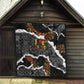 Juneteenth Freedom Day Grunge Ethnic Motif Quilt Black History