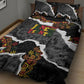 Juneteenth Freedom Day Grunge Ethnic Motif Quilt Bed Set Black History
