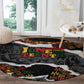 Juneteenth Freedom Day Grunge Ethnic Motif Round Carpet Black History