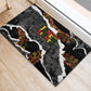 Juneteenth Freedom Day Grunge Ethnic Motif Rubber Doormat Black History