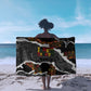 Juneteenth Freedom Day Grunge Ethnic Motif Sarong Black History