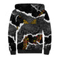 Juneteenth Freedom Day Personalized Grunge Ethnic Motif Sherpa Hoodie Black History