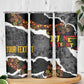 Juneteenth Freedom Day Personalized Grunge Ethnic Motif Skinny Tumbler Black History
