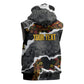 Juneteenth Freedom Day Personalized Grunge Ethnic Motif Sleeveless Hoodie Black History