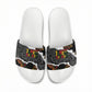 Juneteenth Freedom Day Grunge Ethnic Motif Slide Sandals Black History