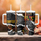 Juneteenth Freedom Day Personalized Grunge Ethnic Motif Tumbler With Handle Black History