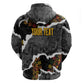 Juneteenth Freedom Day Personalized Grunge Ethnic Motif Zip Hoodie Black History