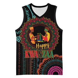 Africa Happy Kwanzaa Basketball Jersey Nguzo Saba - African Pride