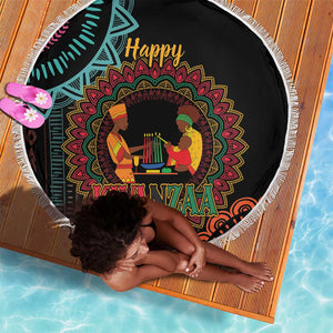 Africa Happy Kwanzaa Beach Blanket Nguzo Saba