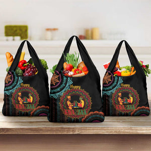 Africa Happy Kwanzaa Grocery Bag Nguzo Saba