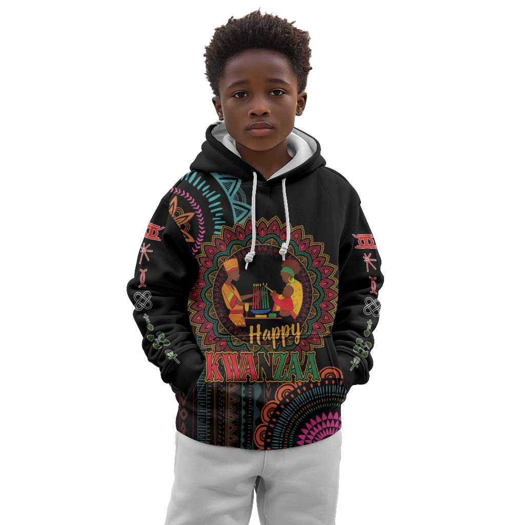 Africa Happy Kwanzaa Kid Hoodie Nguzo Saba