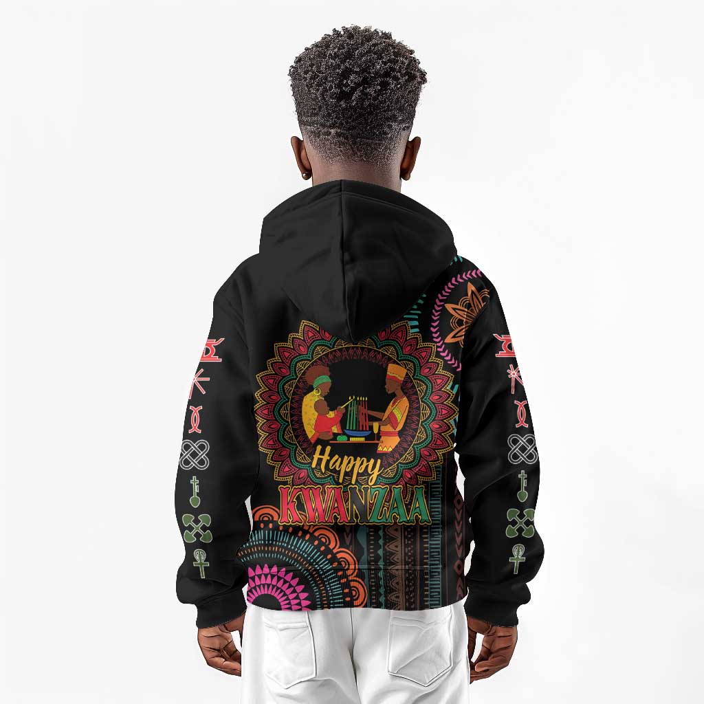 Africa Happy Kwanzaa Kid Hoodie Nguzo Saba