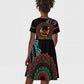Africa Happy Kwanzaa Kid Short Sleeve Dress Nguzo Saba