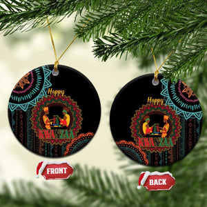 Happy Kwanzaa African Ceramic Ornament Mandala Mix Nguzo Saba LT7