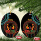 Happy Kwanzaa African Ceramic Ornament Mandala Mix Nguzo Saba LT7