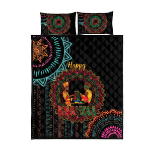 Africa Happy Kwanzaa Quilt Bed Set Nguzo Saba