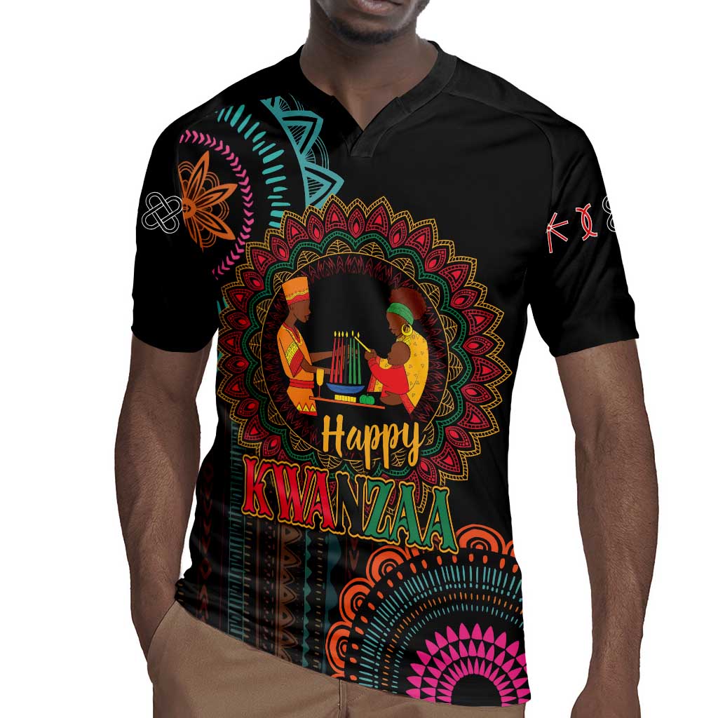 Africa Happy Kwanzaa Rugby Jersey Nguzo Saba