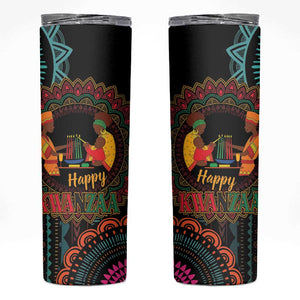Africa Happy Kwanzaa Skinny Tumbler Nguzo Saba